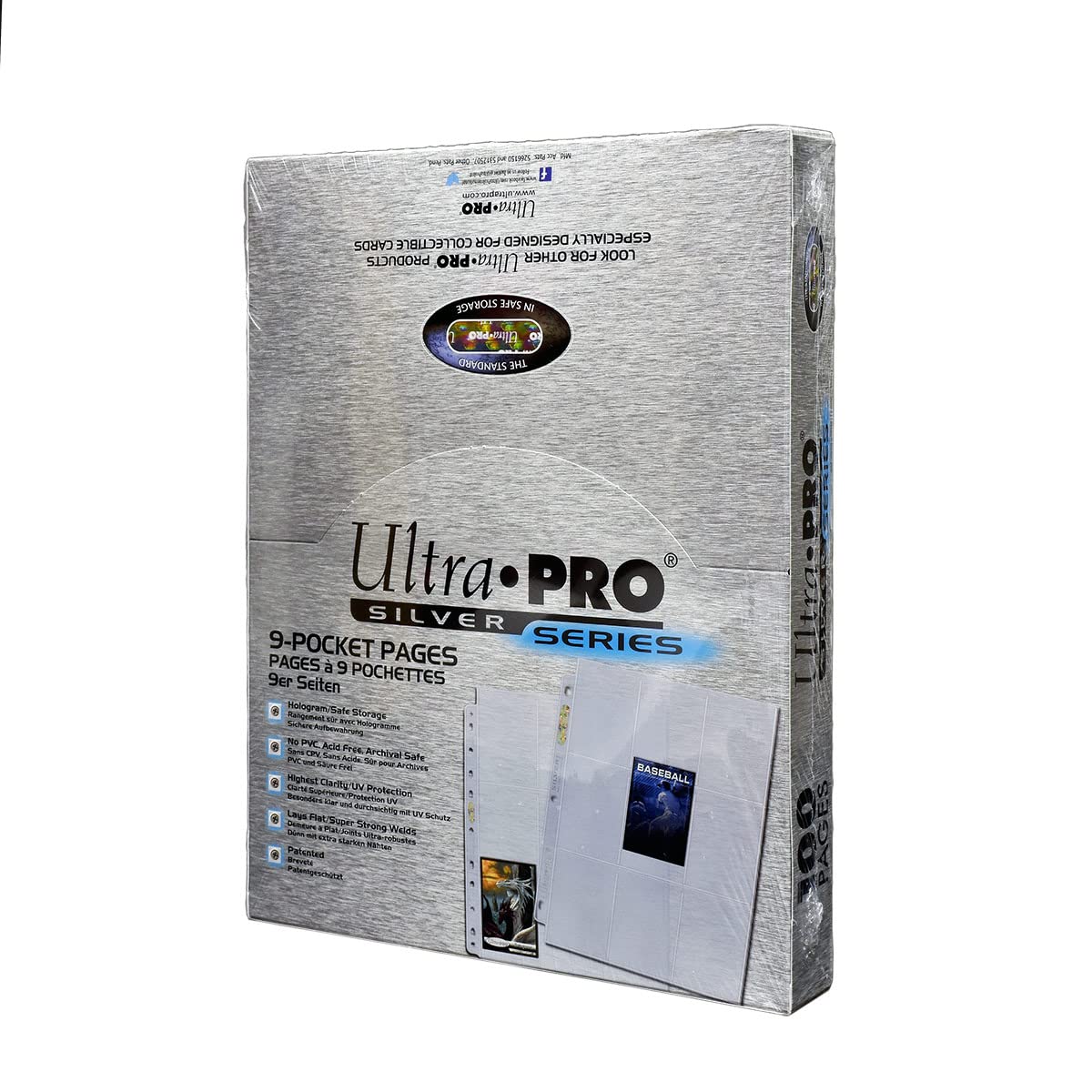 Ultra Pro - Série Argent - 9 pages de poche - 100 pages